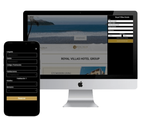 Imagen demostrativa de integracion sitio web